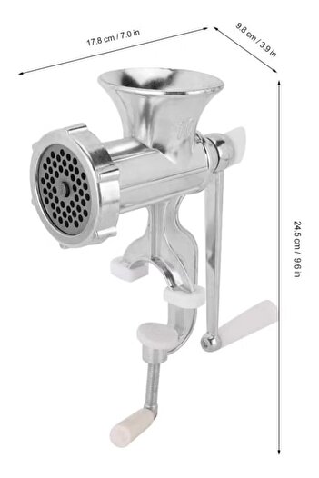 rexa Cast Iron Hand Meat Grinder with Steel Table Clamp, Meat Mincer Sausage Maker for Beef
