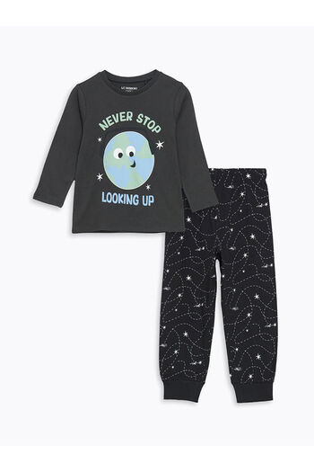 LC Waikiki Crew Neck Boy's Pajama Set
