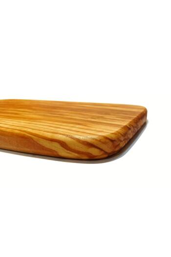 OEM Tocător masiv din lemn de măslin, platou de servire rustic, design, Rustico L 47x19x1.8 cm