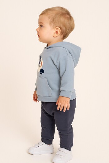 dinamik çocuk Cactus Themed Kangaroo Pocket Hooded 2-Piece Set Unisex Bottom Top 6-9-12-18-24Months