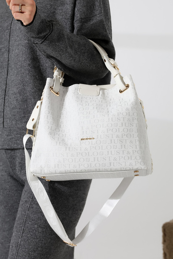 Just Polo Large Size Hand Knitted Detailed Useful Women's Shoulder and Hand Bag Victoria
