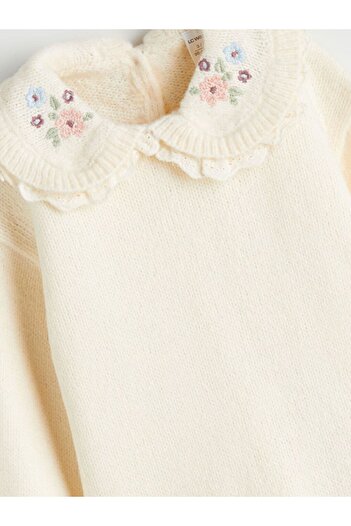 LC Waikiki LCW Kids Bebe Yaka Kız Çocuk Kazak