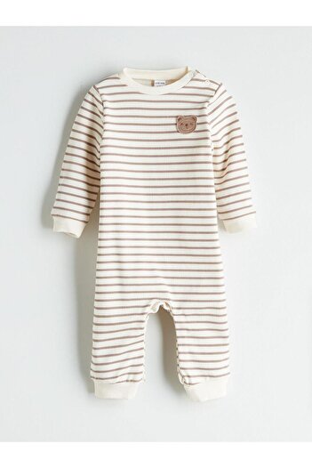 LC Waikiki Crew Neck Striped Baby Boy Jumpsuit (W5)