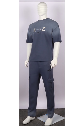 Red Planet Men’s Two-Tone Long Pants Set