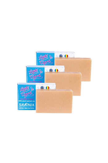 Savonia Set of 3 - Goat Milk and Honey Soap,