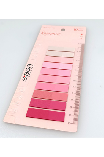 sibga tasarım Transparent Pink Color Postit Post-It Post It. Book Marker Bookmark Postit Sticker Note Paper 200 Sheets