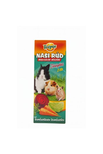 Trópus Sticks for rodents with cabbage, carrots, and red beet, Tropus, 2 sticks/box, 70 gr