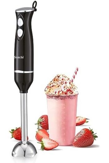 SAACHİ Hand Blender 200.0 Watt NL-CH-4265-BK Black, by Saachi, 200.0 Watt
