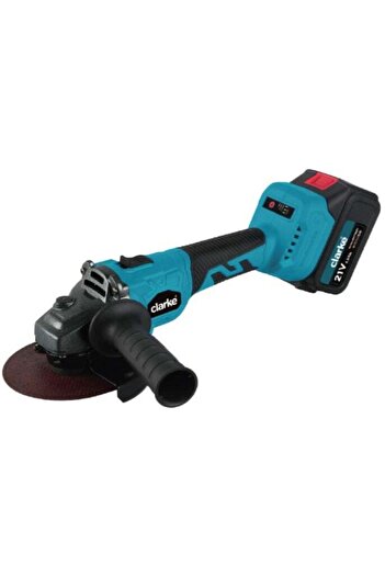 Clarke 4.5" Cordless Angle Grinder 21V, 4Ah Battery, 4-Speed, 115mm Disc