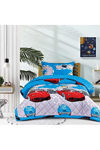 MİNG Lİ 3 Pieces Kids Winter Velvet Fur Quilt Set Twin Size Includes Quilt Set, Fitted Sheet, Pillowcase