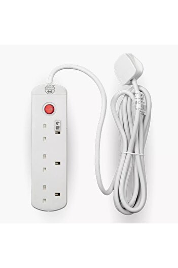 genric Al Saif 5 m Electric Extension Cord with 3 Power Sockets - E06301