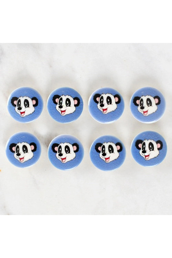 AlperStore Loren Crafts 8-Piece Panda Button - 1056