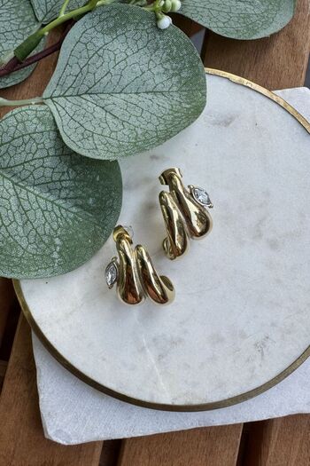My Joyas Design Steel Adjacent Drop Earrings