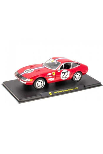 BBURAGO Ferrari 365 GTB 4 Competizione 1971 with plexiglass showcase - 1/24