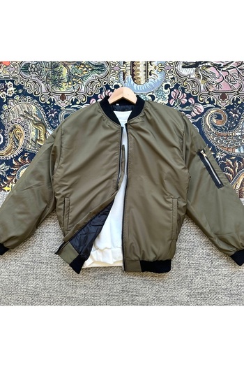 tiggirmoda Unisex Oversize Bomber Jacket with Pockets
