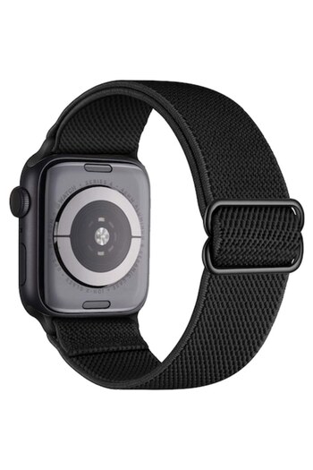 General Store Nylon Watch Band, Black, for Apple Watch Series Ultra/SE/8/7/6/5/4/3/2/1 (42/44/45/49 mm)