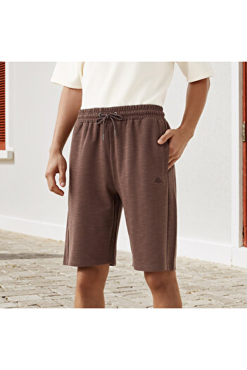 Kappa Logo Embroidered Shorts with Pockets
