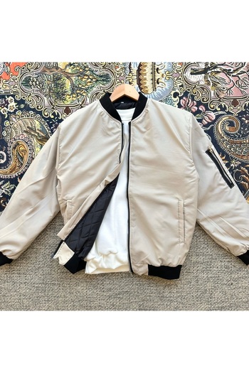tiggirmoda Unisex Oversize Bomber Jacket with Pockets