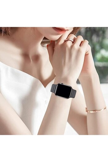 General Store Magnetic leather strap for Apple Watch Ultra/SE/8/7/6/5/4/3/2/1, 42/44/45/49 mm, Black