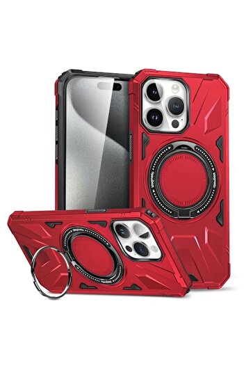 Cristalis Sale Protective Case for iPhone 15 Pro Max, Kickstand Magnetic, CRISTALIS SALE™ with Ring Support, Anti