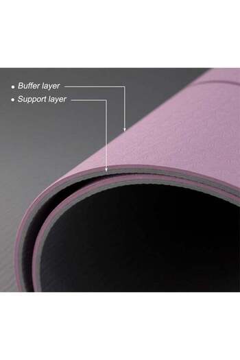 Taimi 6mm Yoga Mat High-resistance for Shock-absorbing, and Knee-supporting 183x61cm- Purble/Grey
