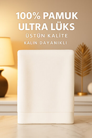 MEŞELİ TEKSTİL 2'Li Masaj Spa Klinik Polikinlik Sedye Havlusu Battal Boy 100x175 | %100 Pamuk Ultra Lüks Kalın