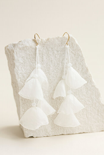 LIVOSH Silk Tulle Earrings Special Day Earrings