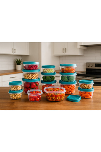 RUBBERMAID Easy Find Lids 38 Piece Storage Container Set – Bpa Free, Dishwasher Safe