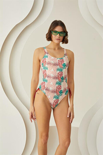 Secretsita Morliva Soft Tropical Side Gathered Swimsuit