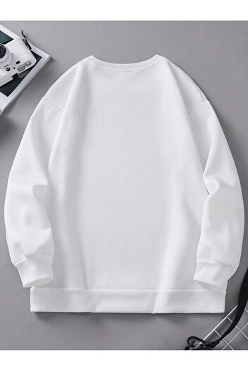 uyguntarz Φούτερ με στάμπα Unisex Sirali Hearts Oversize