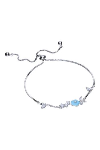 Silver berry Brățară Floare Albastră, din Argint