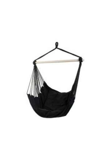 Mercaton Chair-type hammock, Verk Group, black, with 2 pillows, max 120 kg, 100×100 cm