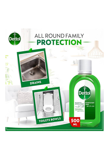 Dettol Antiseptic Antibacterial Disinfectant Liquid, 500ml