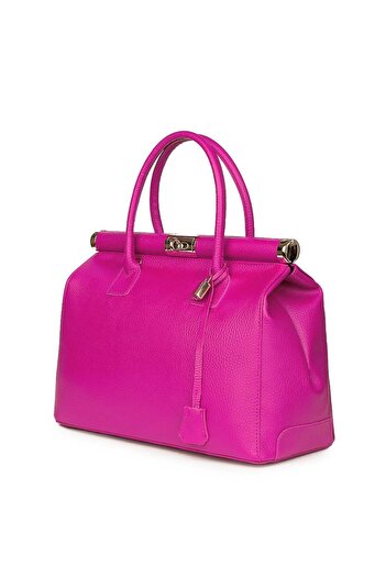 myOwn Geantă Bianca fuchsia din piele naturală
