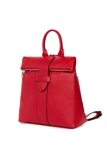 myOwn Ricardo red genuine leather backpack