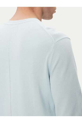 Calvin Klein LS SUPIMA COTTON CREWNK SWEATER Mavi Erkek Kazak