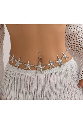 Mynoa Starfish Chain Women's Belt Waist Belt
