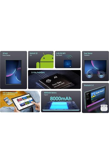 JSYES JUSYEA Tablet 10 Inch Android 11 Tablets J10
