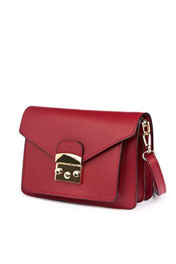 myOwn Women's genuine leather handbag Catalina, bordeaux