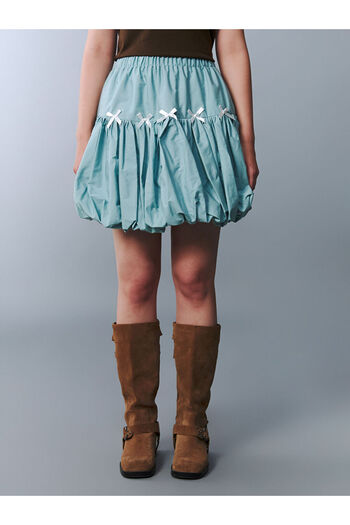 LC Waikiki Create Your Style from Uzg Store |   Young Girl Balloon Skirt with Elastic Waist and Bow Detail