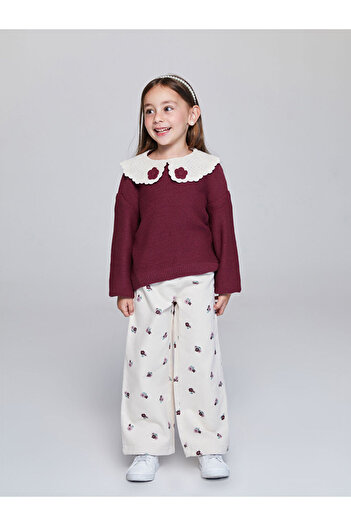 LC Waikiki Create Your Style from Uzg Store |   Wideleg Floral Girl's Trousers