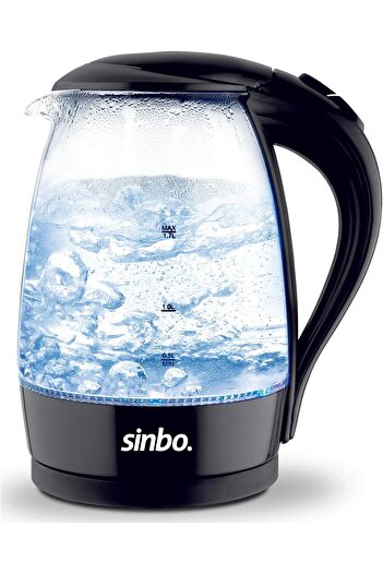 Sinbo Wireless Kettle by Sinbo, 1.7 Liters, Glass, 2200 Watts