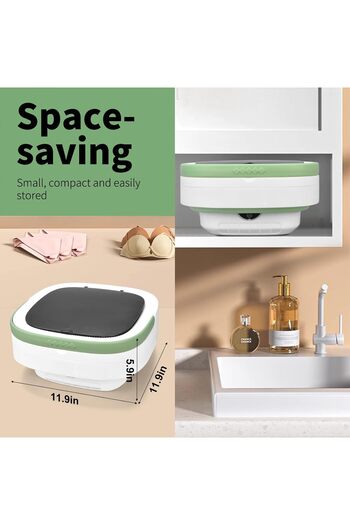 Bonjour Portable Washing Machine, Mini Washer Foldable and Dryer with 3 Modes Deep Cleaning