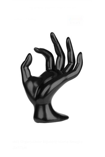 Jumbo Black hand jewelry organizer stand 11x8x17 cm