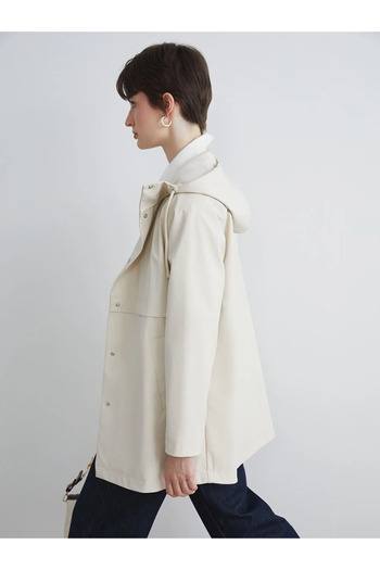 LC Waikiki Lcw Vision Beige Hooded Women's Raincoat