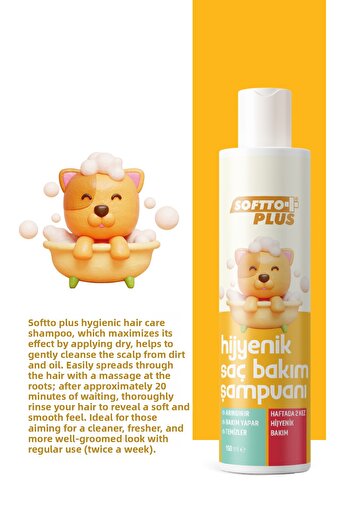 Softto Plus Hygienic Hair Care Shampoo 150 ml