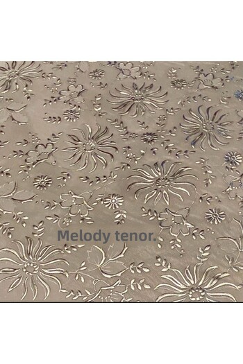 DORA 140 X 140 White Glitter Plastic Pvc Erasable Round Oilcloth Tablecloth