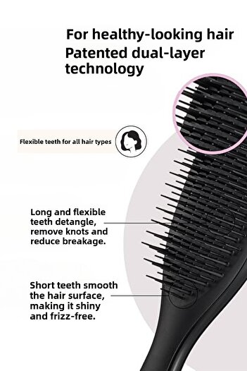 Tangle Teezer Βούρτσα μαλλιών Ultimate Detangler Mini Μαύρη