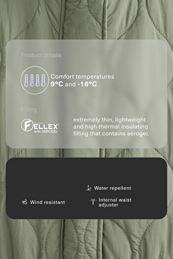 Oysho Hafif, suya dayanıklı, FELLEX® AEROGEL dolgulu ceket