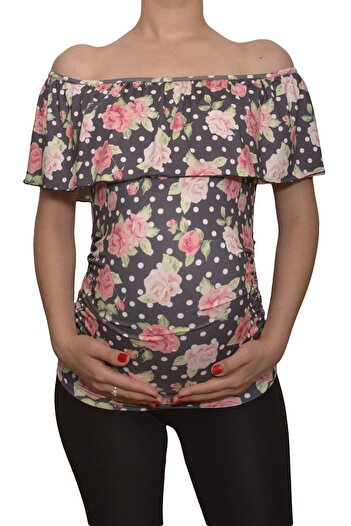 Luvmabelly Maternity Blouse - Boat Neck, Maternity 2511 Model
